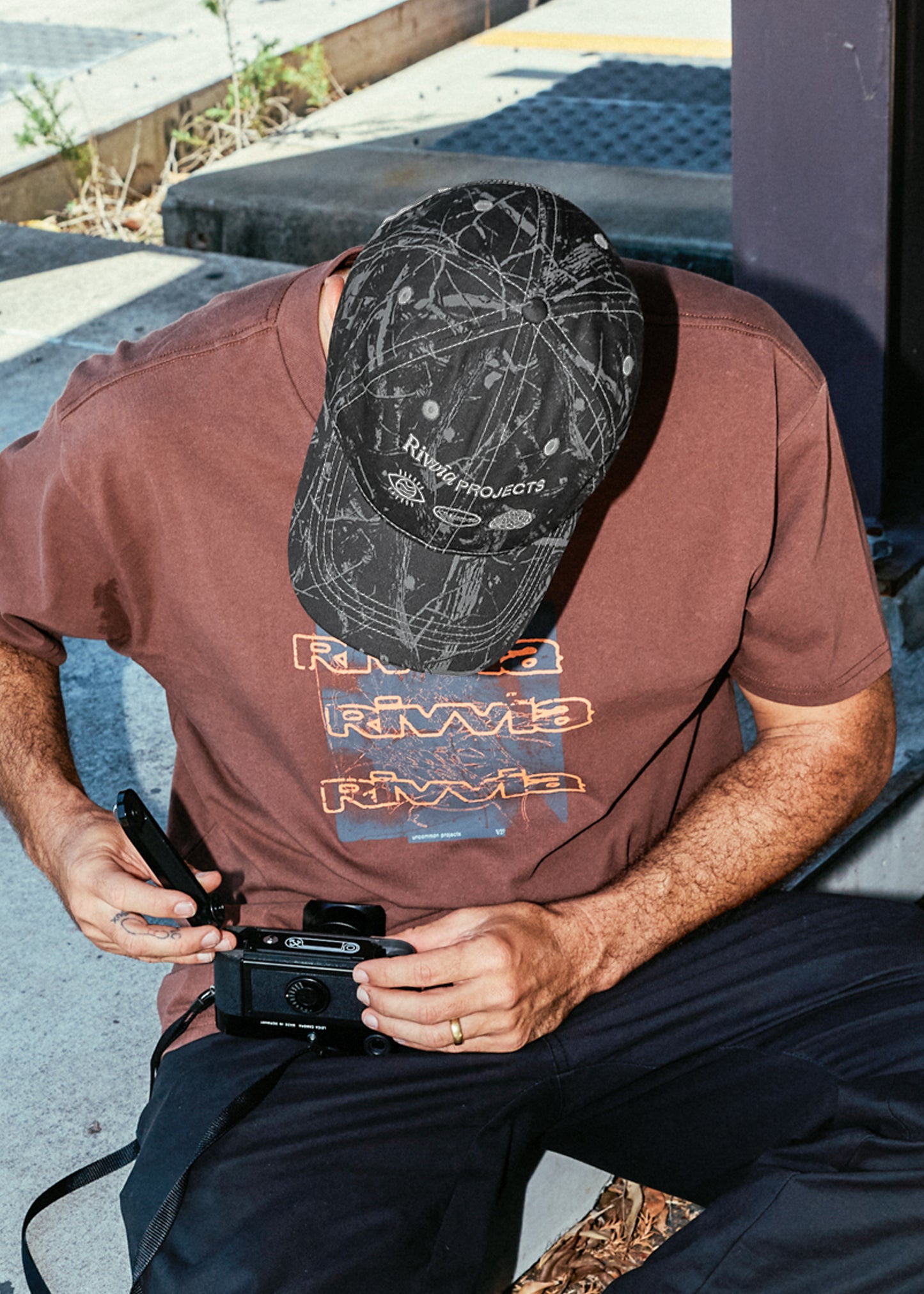 PROJECTS DAD CAP : BLACK CAMO