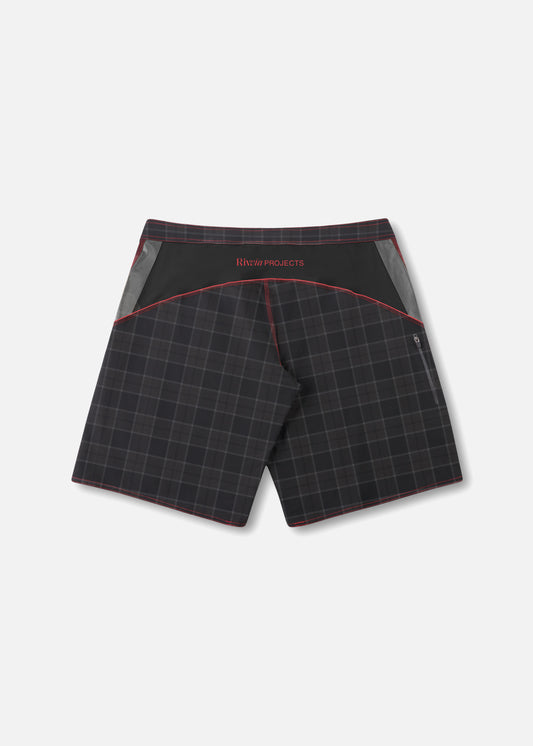 FREQUENCY 21" TRUNK : BROWN BLACK PLAID