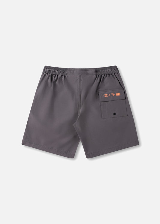 DAILY RIDE OVAL GRAF SHORT : CHARCOAL