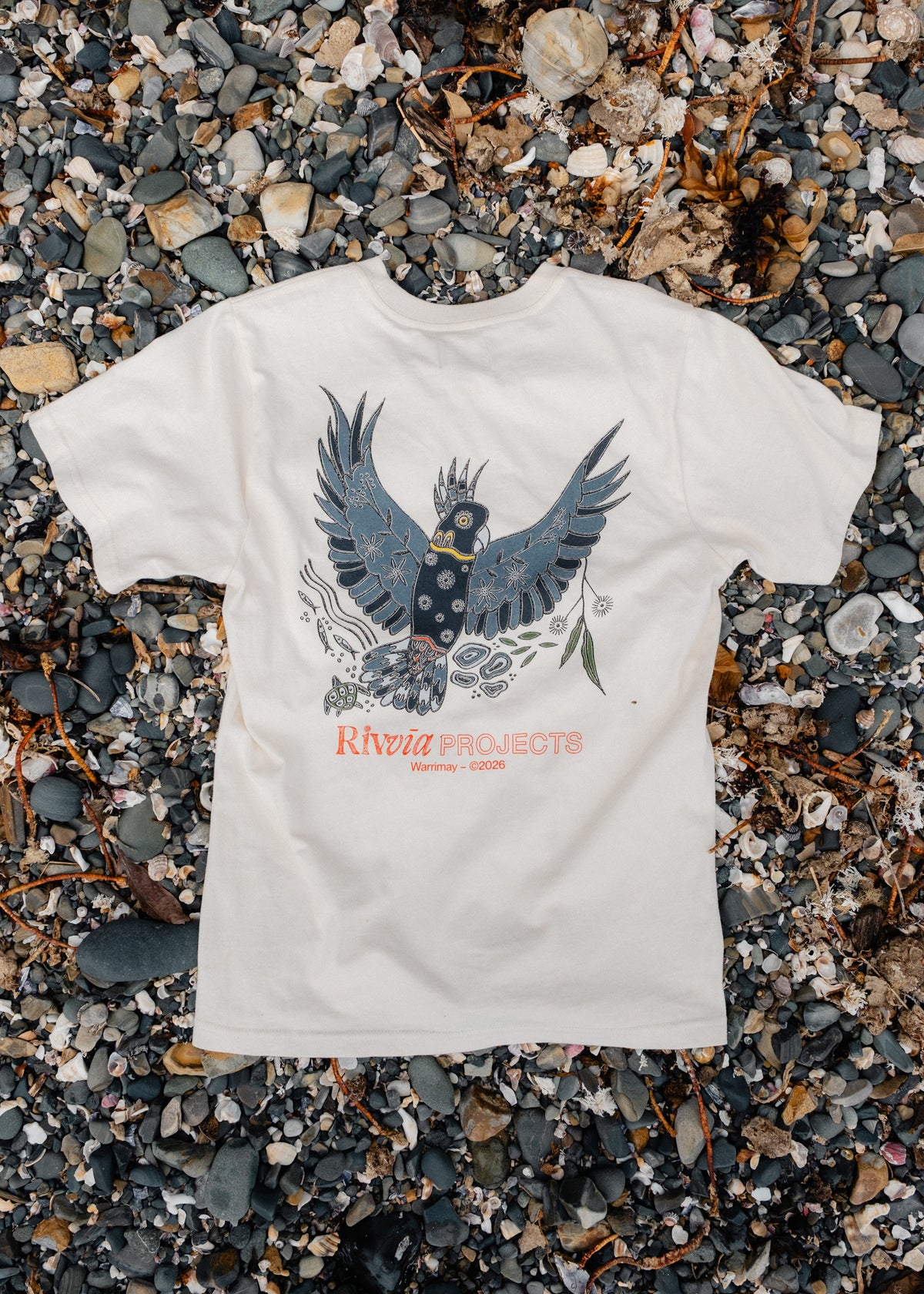 BLACK COCKATOO T-SHIRT : BONE