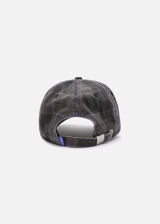 GRAF CHECK CAP : BROWN BLACK PLAID