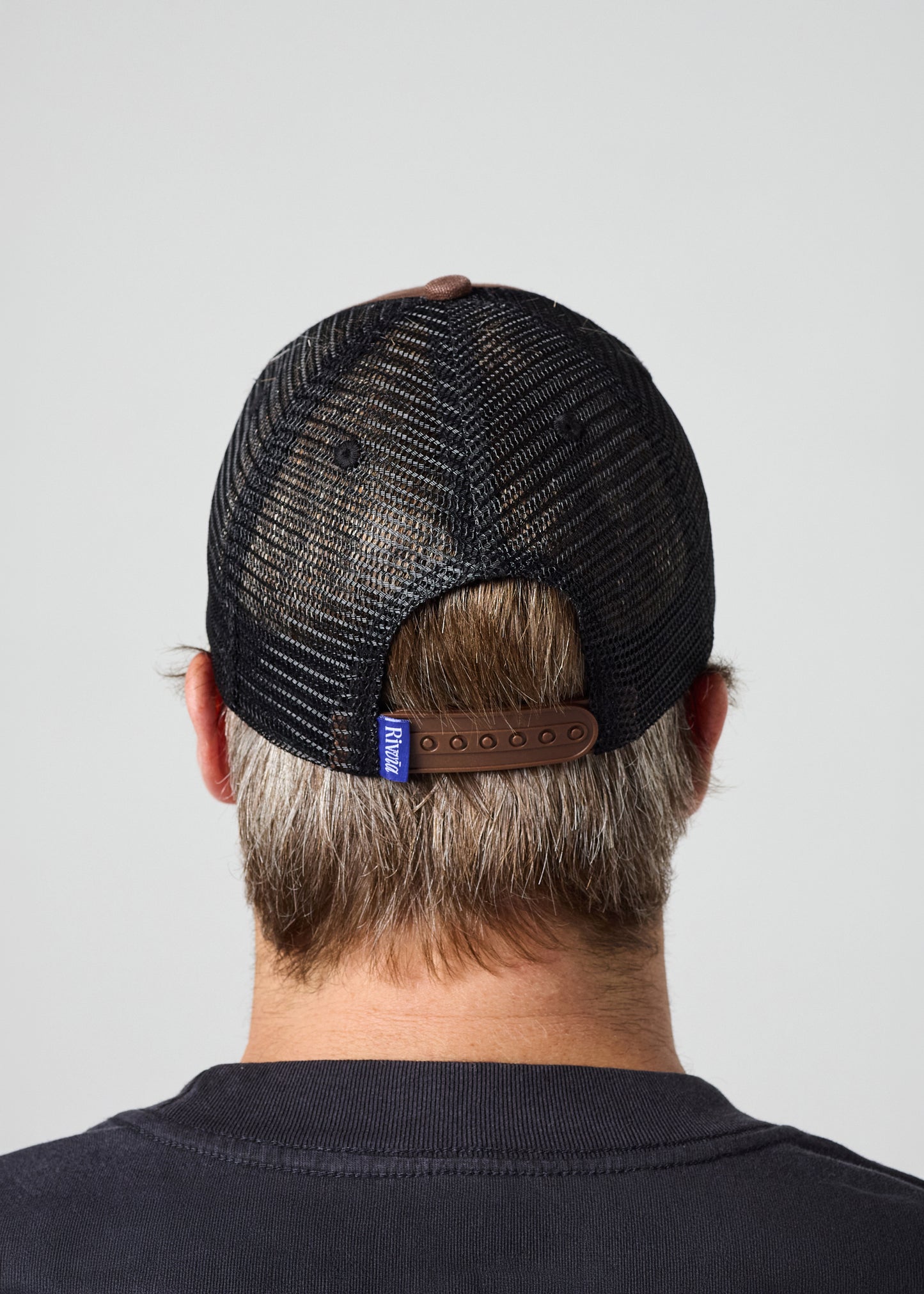 STARS TRUCKER CAP : BROWN BLUE