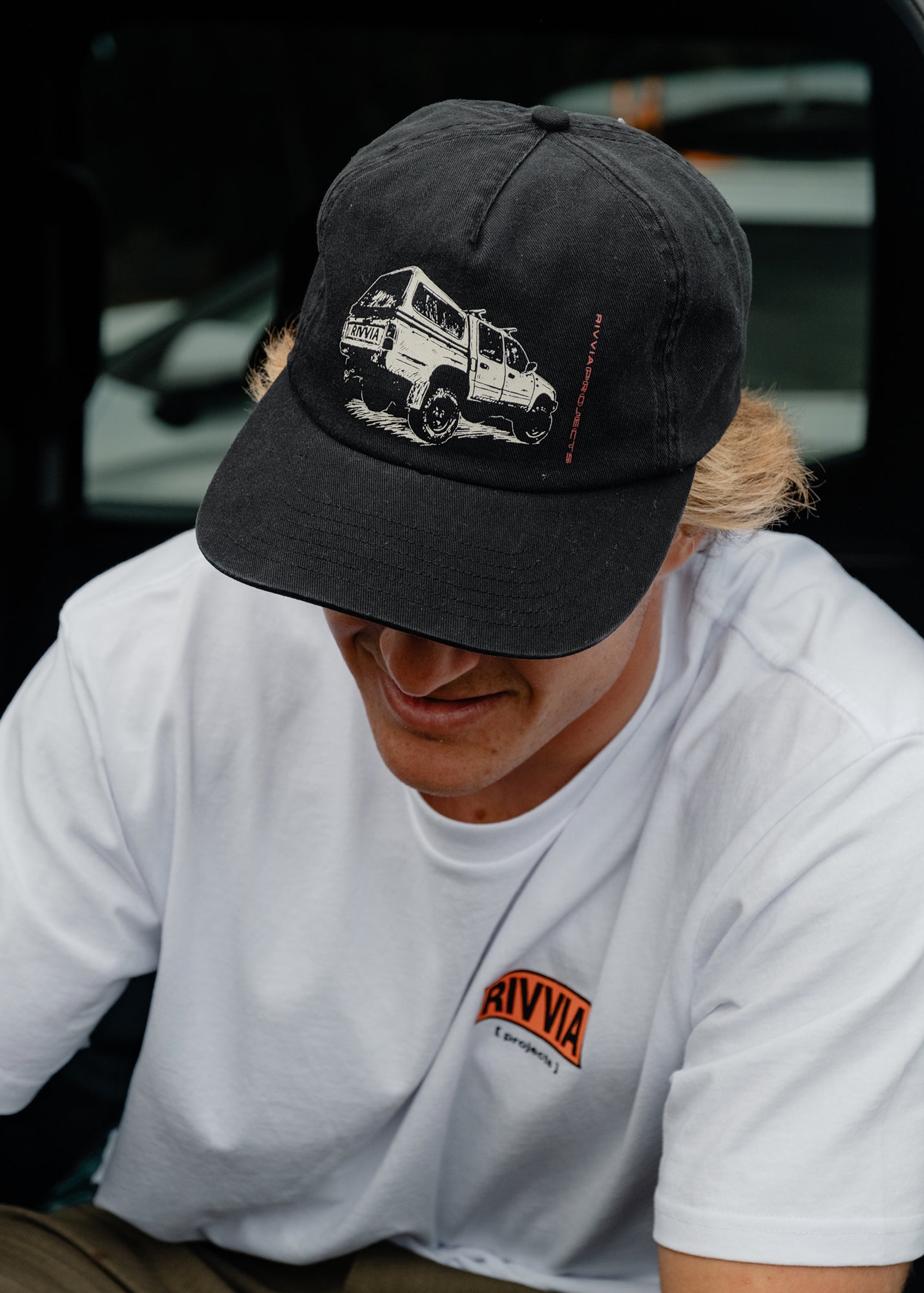 4WD CAP : WASHED BLACK