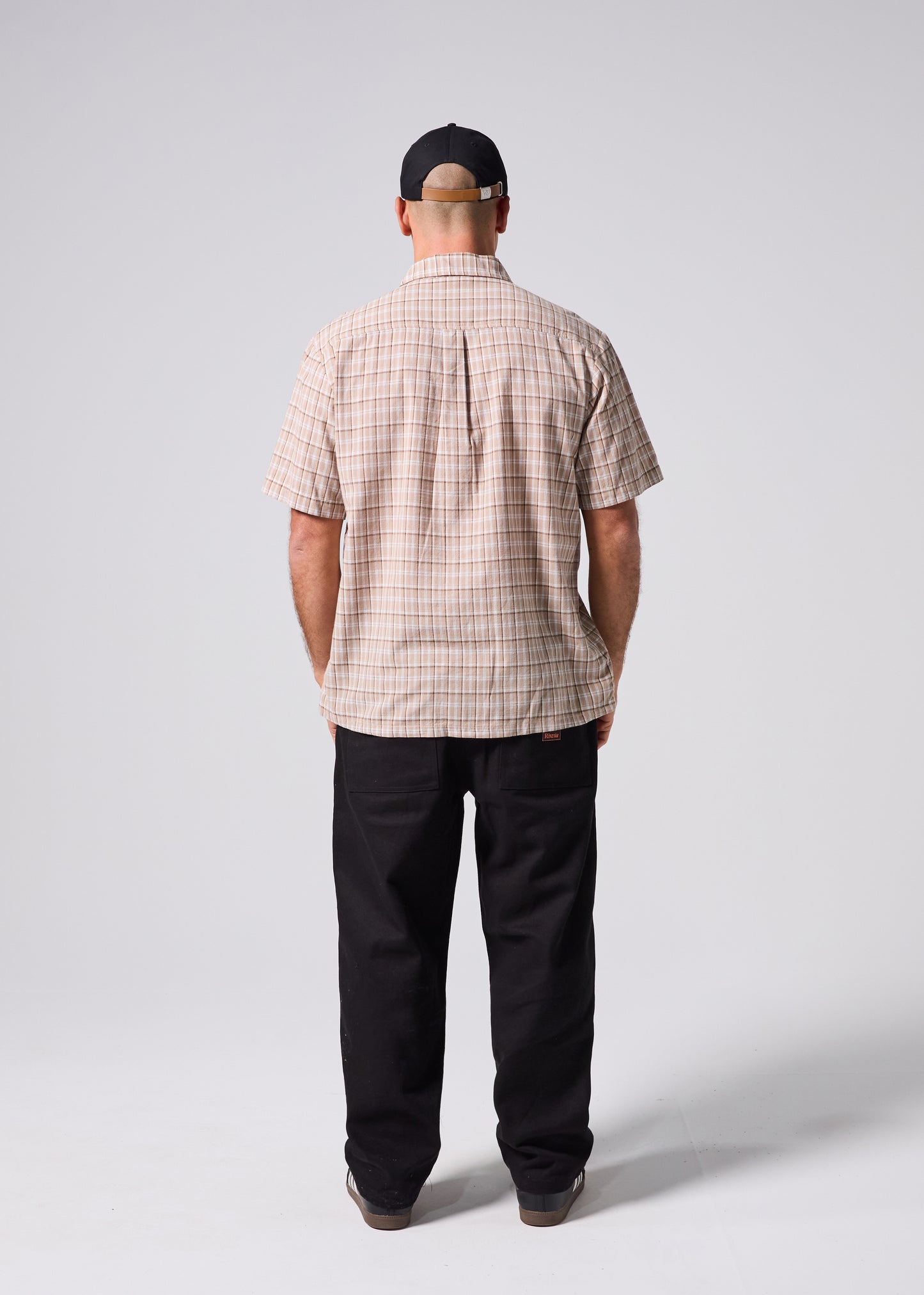 VV CHECK SS SHIRT : BROWN