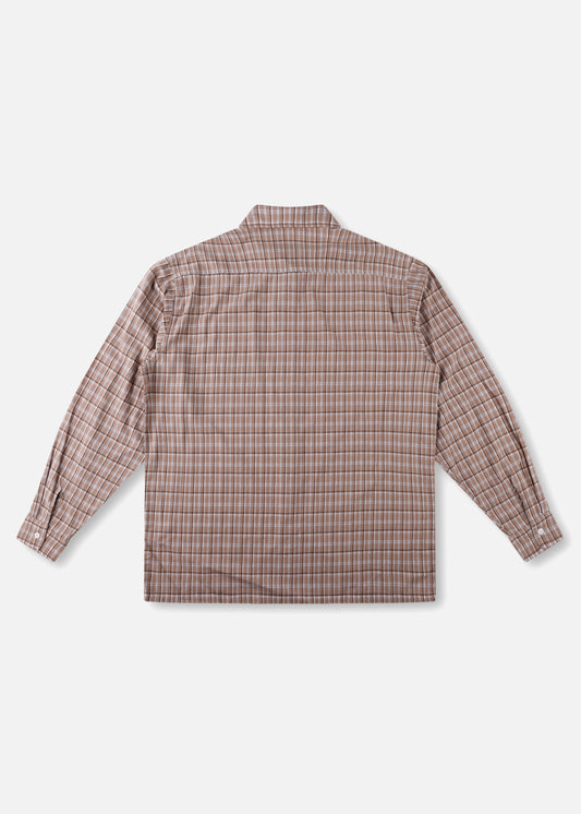 VV CHECK LS SHIRT : BROWN