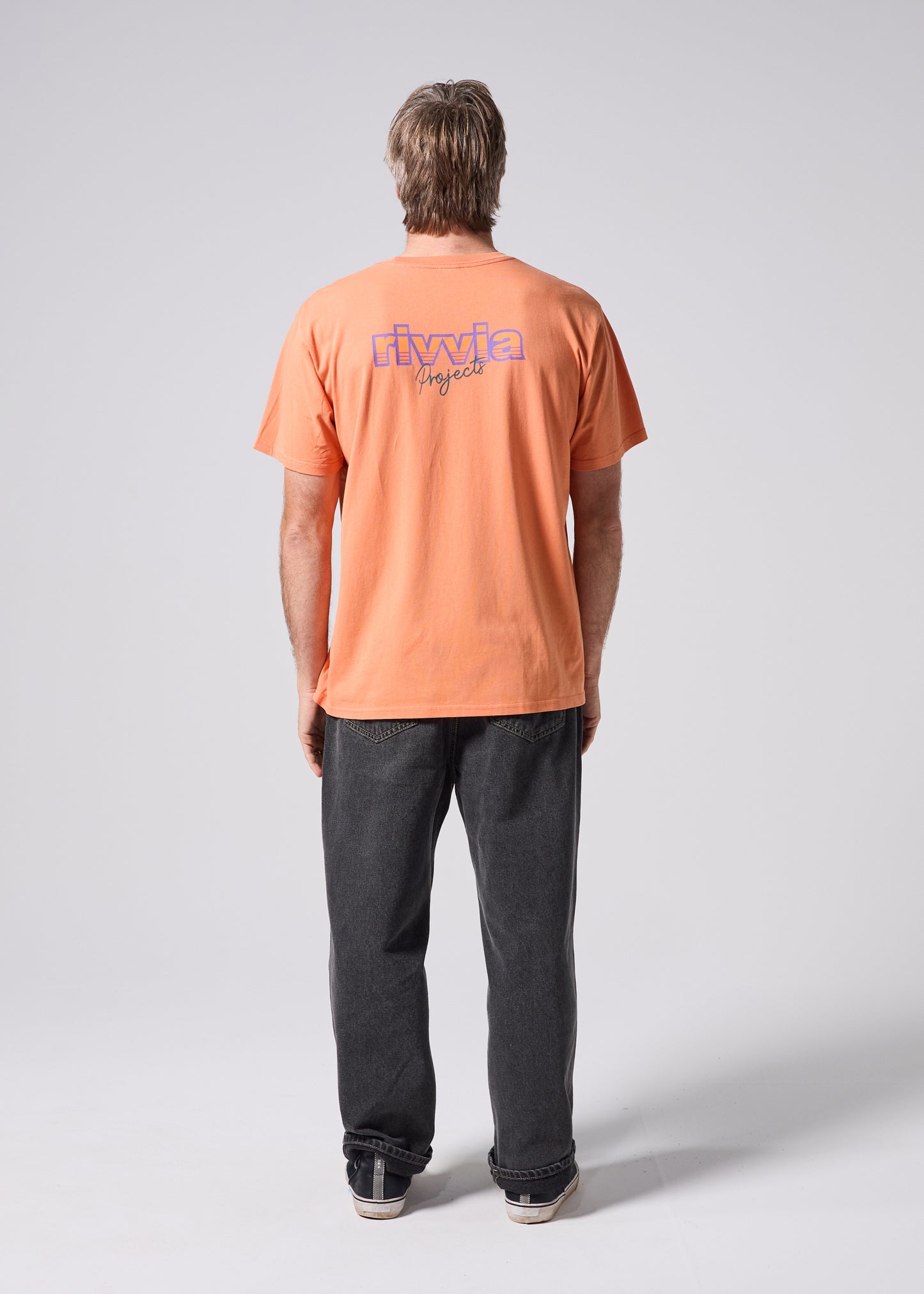 NETWORK T-SHIRT : ORANGE WASH