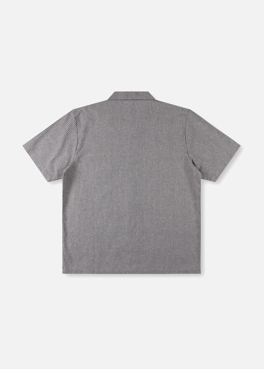 VV STATION SHIRT : WHITE GREY