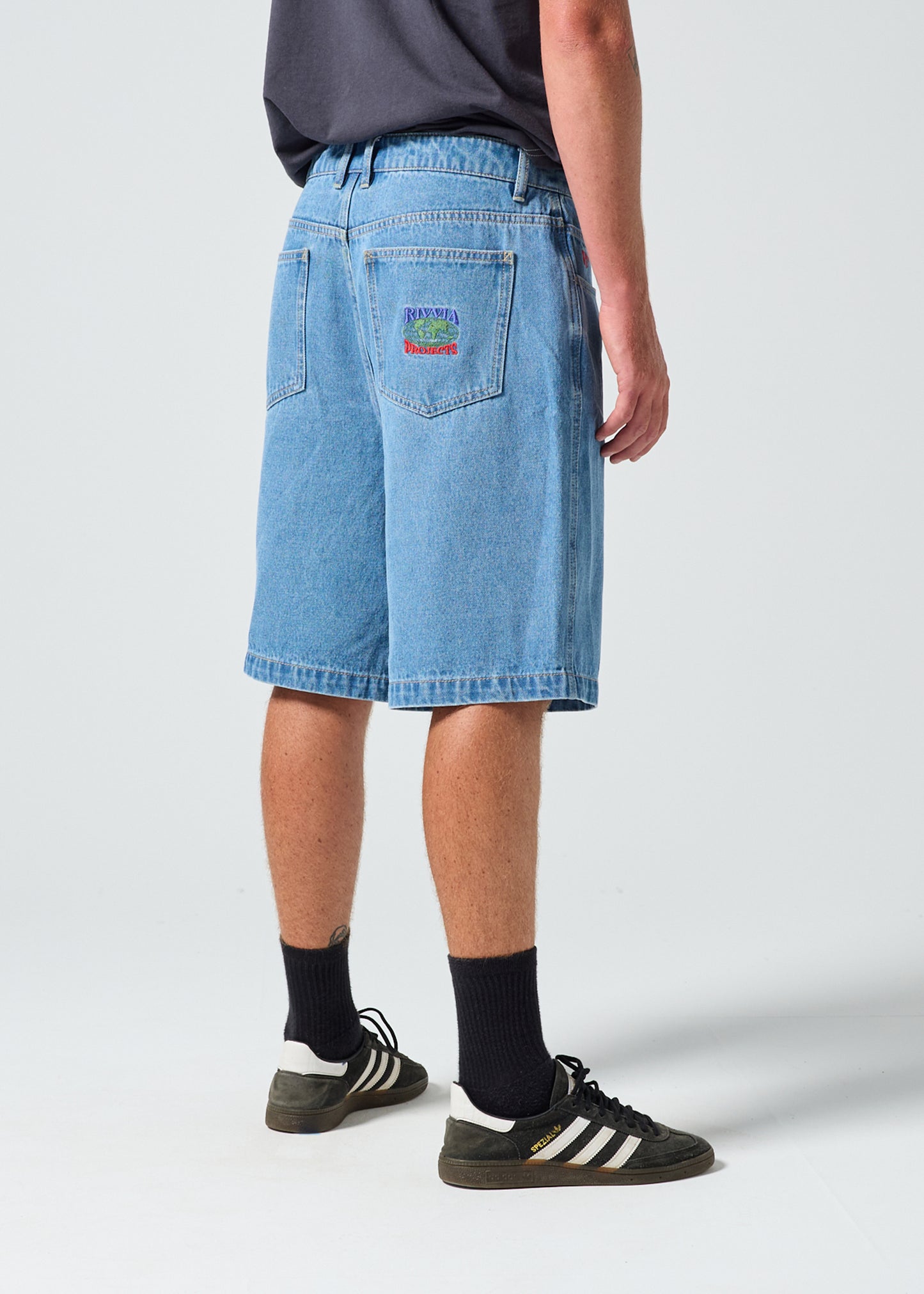 WORLD SERIES DENIM SHORT : BLUE