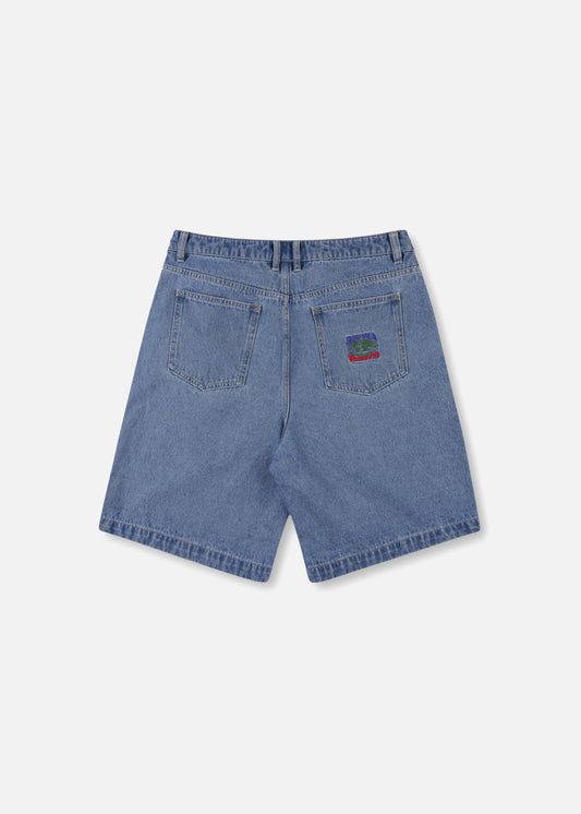 WORLD SERIES DENIM SHORT : BLUE