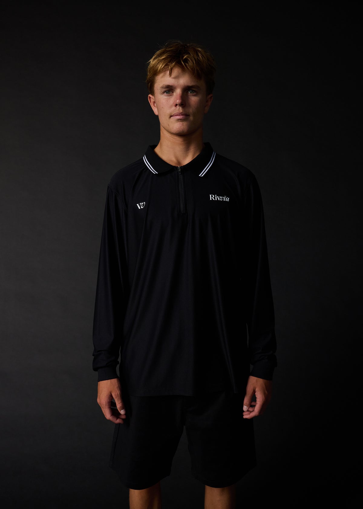 RPL LS POLO : BLACK
