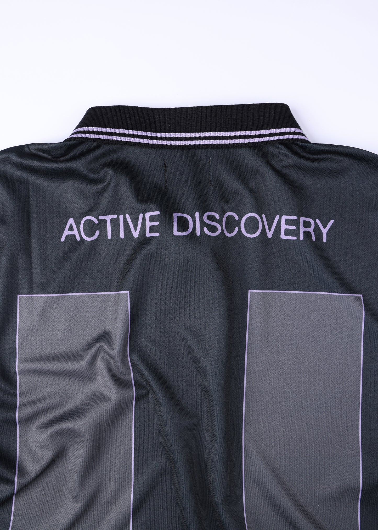 TEAM VV LS POLO : BLACK PURPLE