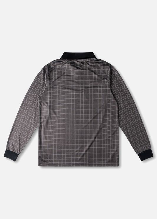 HOUND LS POLO : BROWN HOUNDSTOOTH