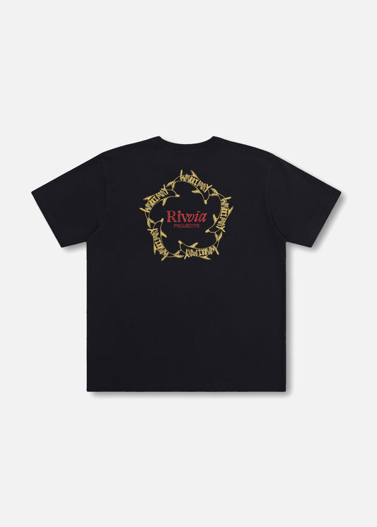 WARRIMAY DOLPHIN T-SHIRT : WASHED BLACK