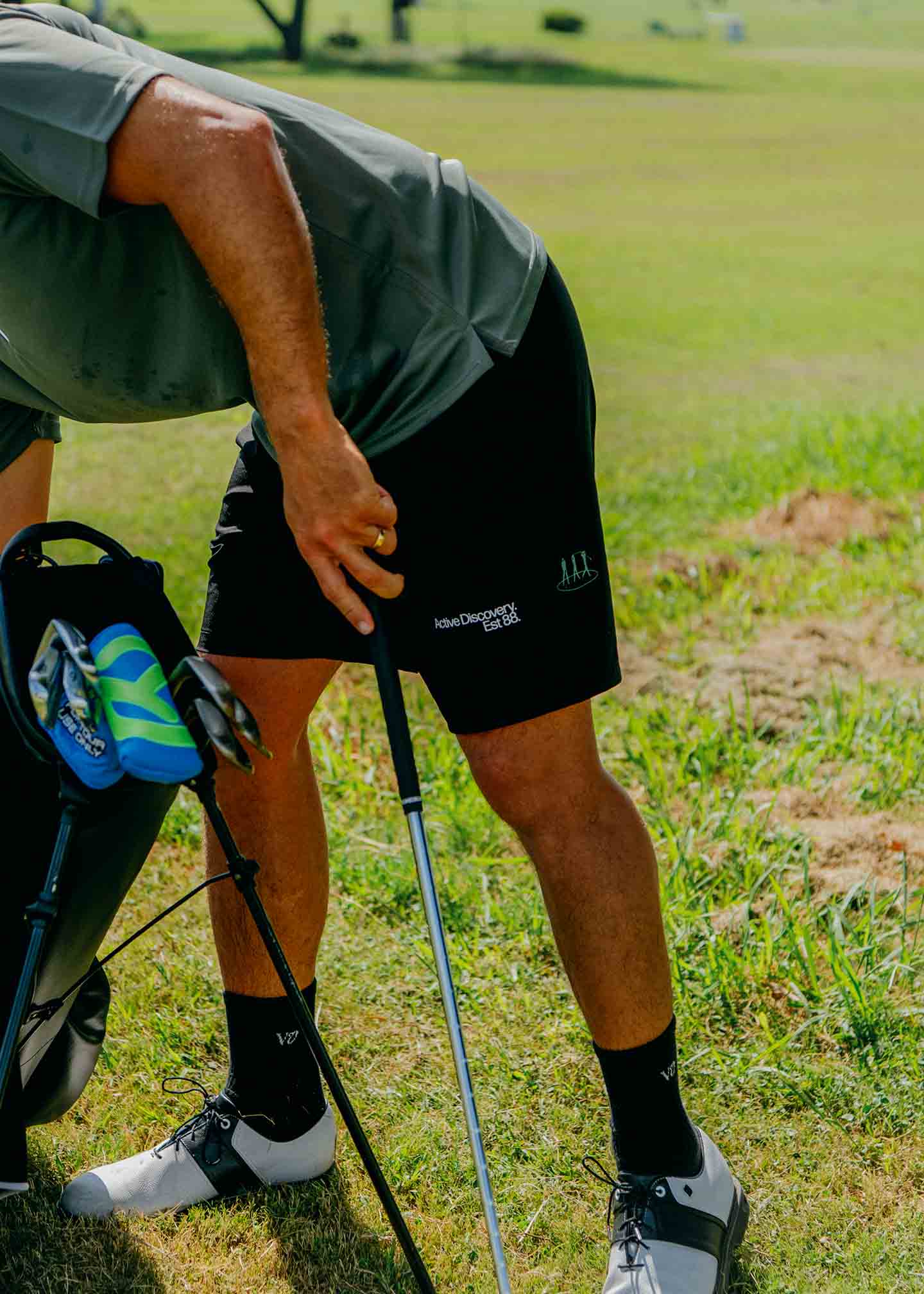 DAILY RIDE SWING FOUNDATION SHORT : WASHED BLACK GREEN