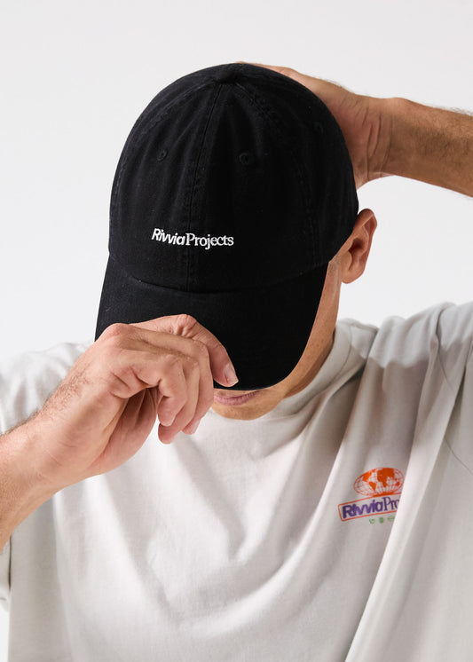 FOUNDATION CAP : WASHED BLACK