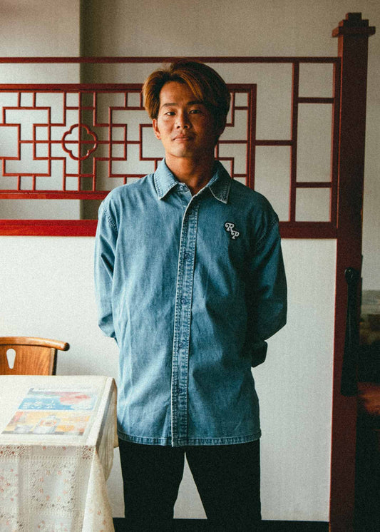 VV DENIM LS SHIRT : BLUE WASH