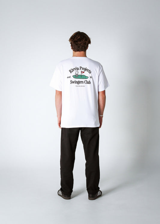 SWINGERS CLUB T-SHIRT : WHITE