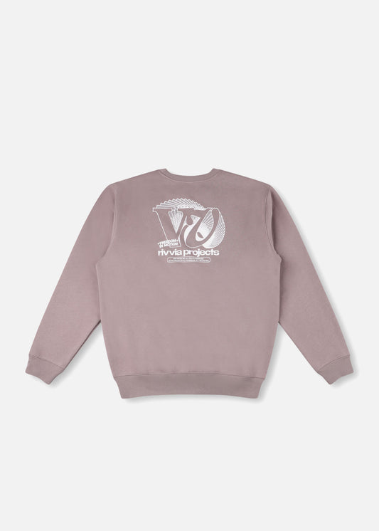 VV SPIRAL CREW : PALE PLUM