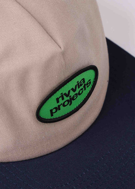 SERVICE CAP : BONE DARK BLUE
