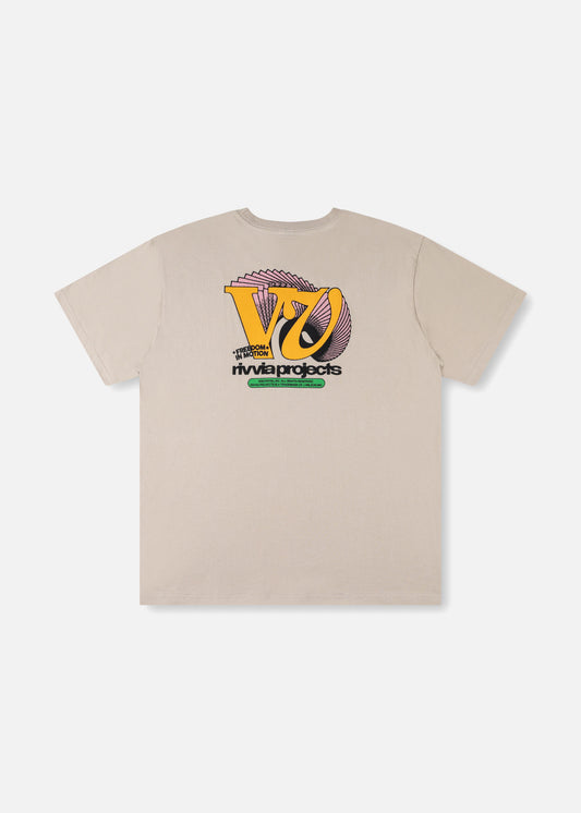 VV SPIRAL T-SHIRT : OFF WHITE