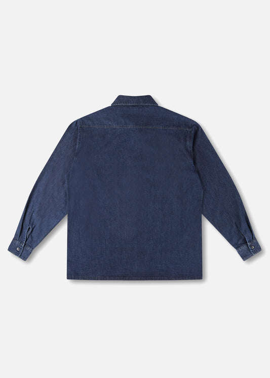 VV DENIM LS SHIRT : DARK BLUE WASH