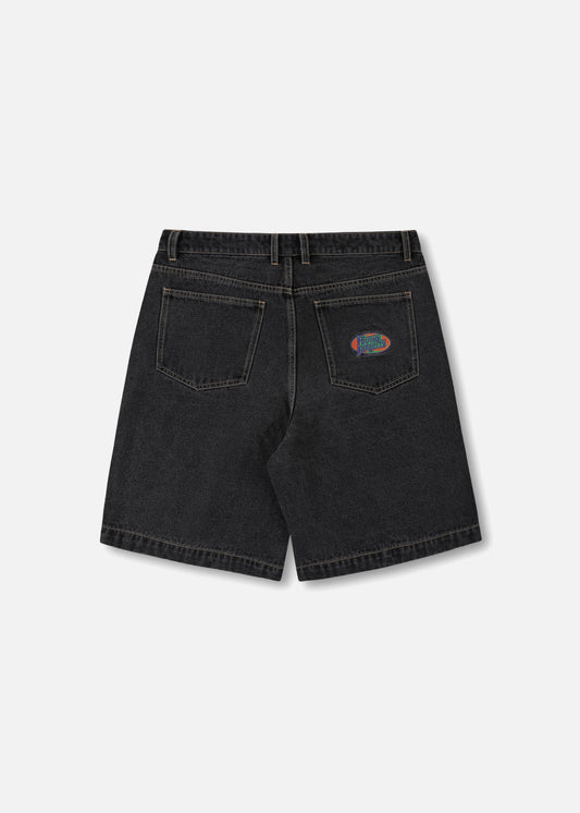 GLOBAL DENIM SHORT : WORN BLACK