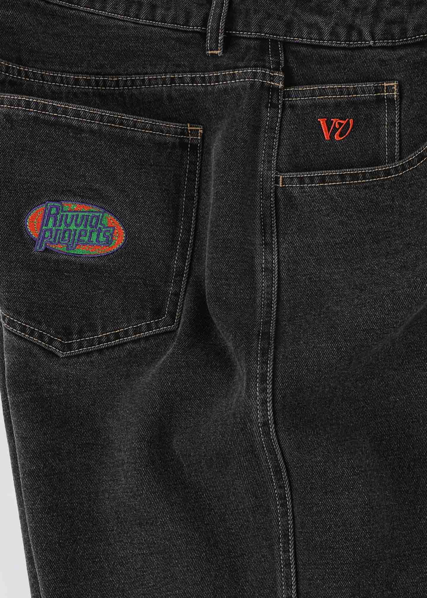 GLOBAL DENIM SHORT : WORN BLACK