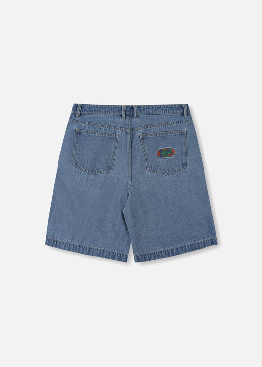 GLOBAL DENIM SHORT : WORN BLUE