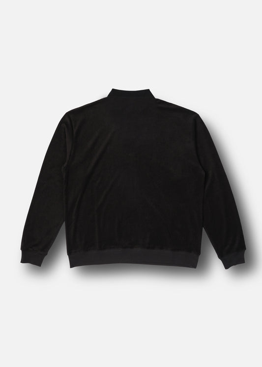 RPL QUARTER ZIP PULLOVER : BLACK