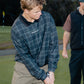 VV SPRAY CREW : BROWN BLACK PLAID