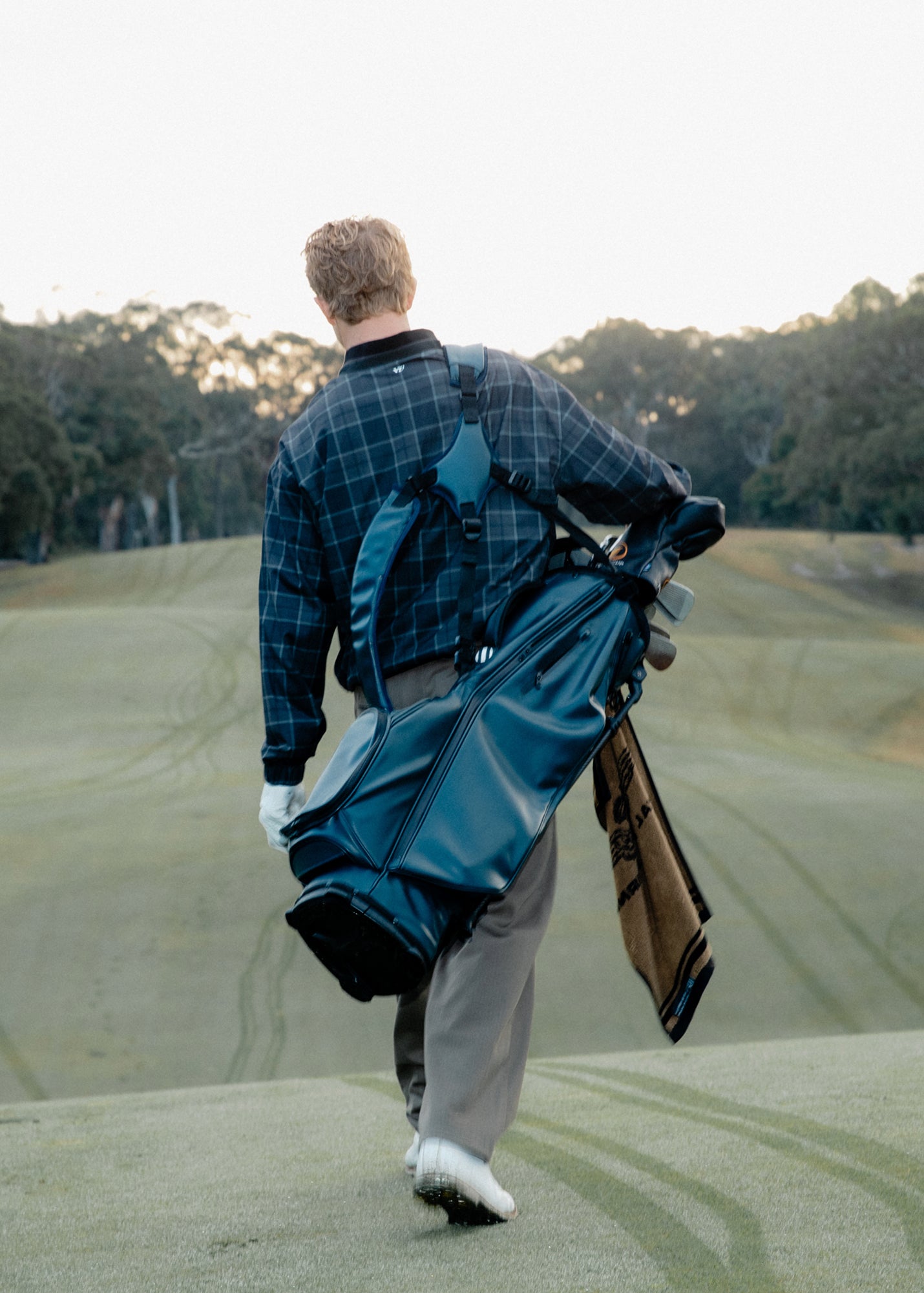 VV SPRAY CREW : BROWN BLACK PLAID