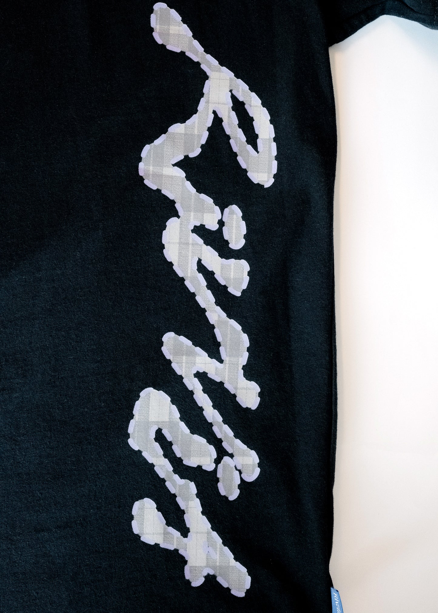 GRAF CHECK T-SHIRT : BLACK