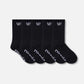 VV 5PACK SOCKS : BLACK