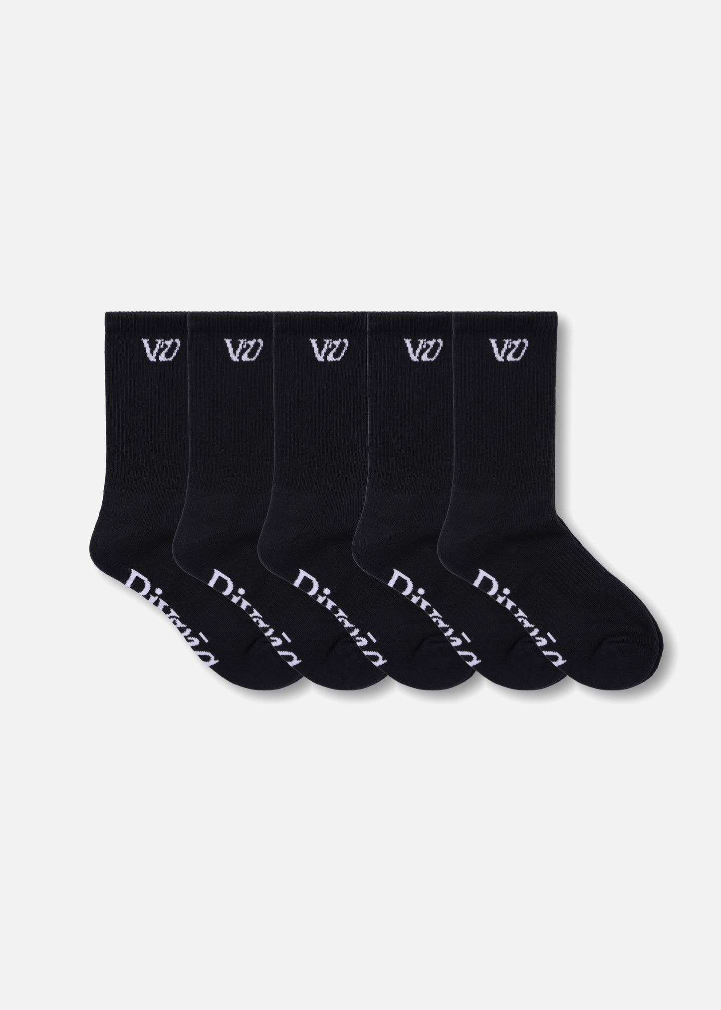 VV 5PACK SOCKS : BLACK