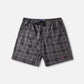 DAILY GRIND 20" SHORT : BROWN BLACK PLAID