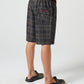 DAILY GRIND 20" SHORT : BROWN BLACK PLAID