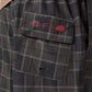 DAILY GRIND 20" SHORT : BROWN BLACK PLAID
