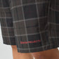 DAILY GRIND 20" SHORT : BROWN BLACK PLAID