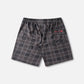 DAILY GRIND 20" SHORT : BROWN BLACK PLAID