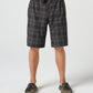 DAILY GRIND 20" SHORT : BROWN BLACK PLAID