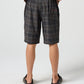 DAILY GRIND 20" SHORT : BROWN BLACK PLAID