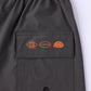 DAILY RIDE OVAL GRAF SHORT : CHARCOAL