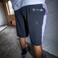 DAILY GRIND 20" BOX LOGO SHORT : BLACK PURPLE