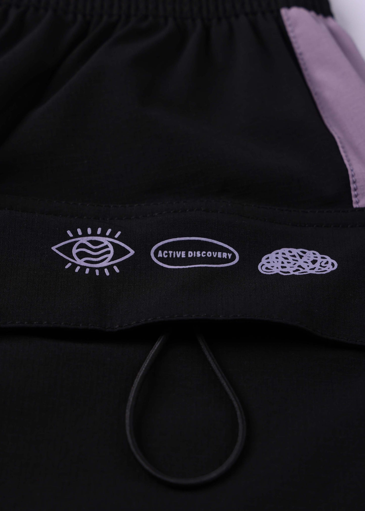 DAILY GRIND 20" BOX LOGO SHORT : BLACK PURPLE