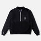 PROJECTS 1/2 ZIP POLAR FLEECE : BLACK BONE