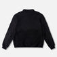 PROJECTS 1/2 ZIP POLAR FLEECE : BLACK BONE