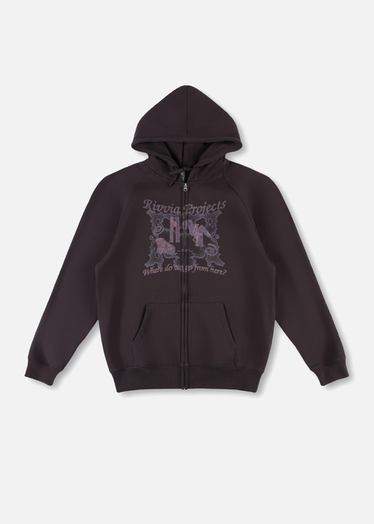 BOARDER FZ HOOD : PIGMENT BLACK