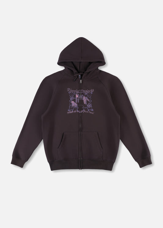 BOARDER FZ HOOD : PIGMENT BLACK