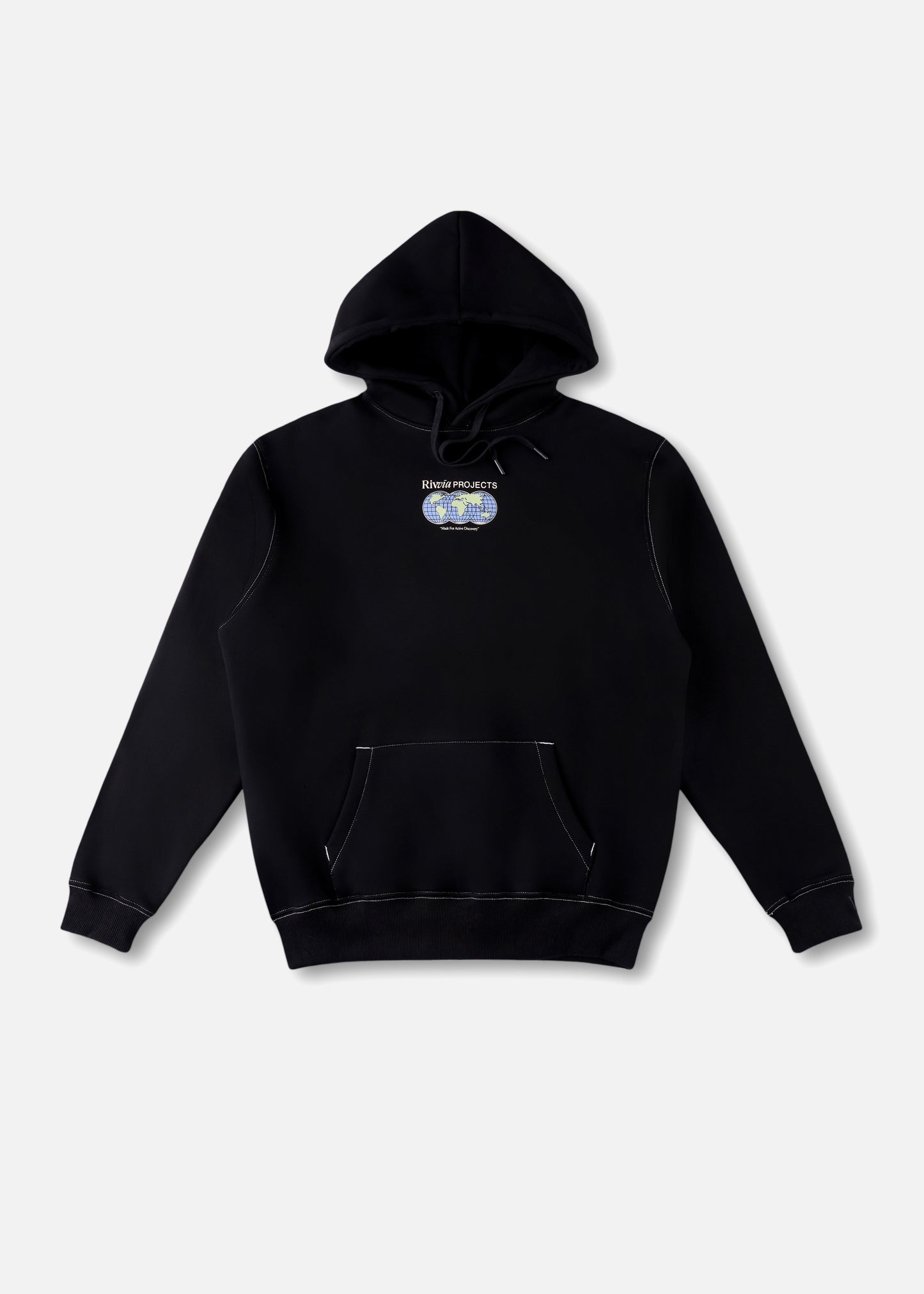 WORLD CONNECTION HOOD : BLACK