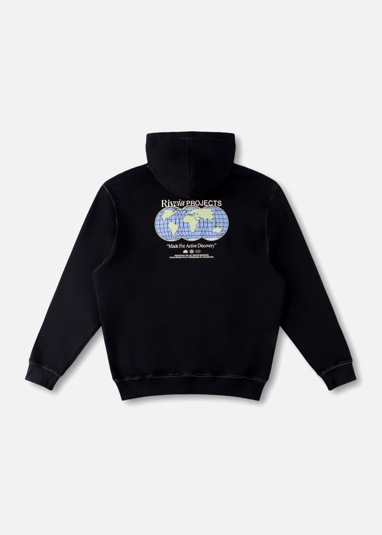 WORLD CONNECTION HOOD : BLACK